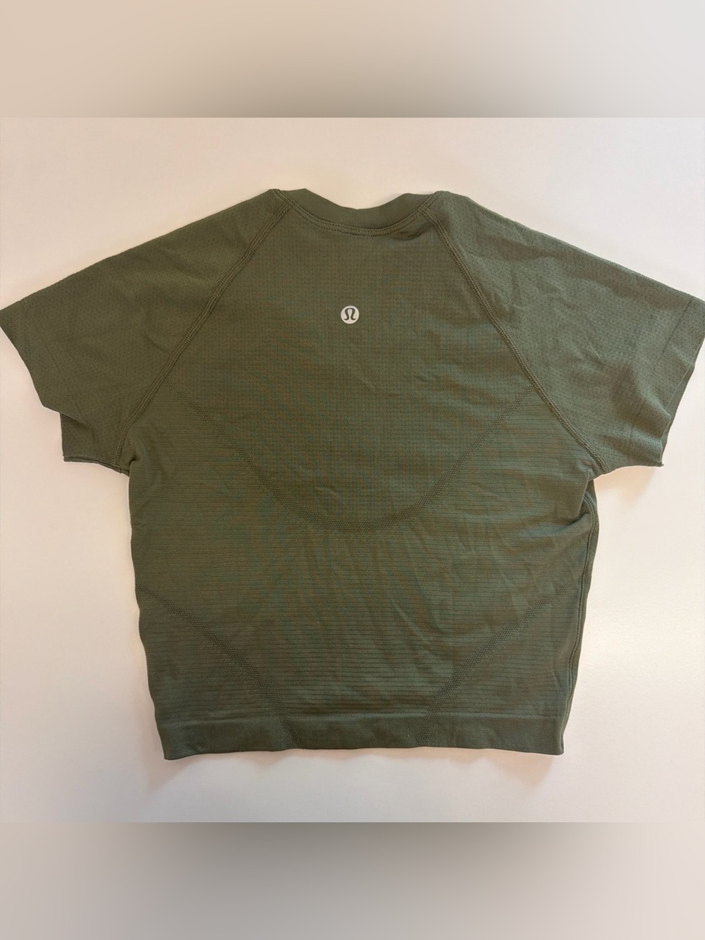 lululemon athletica Olive Green Crop Tee